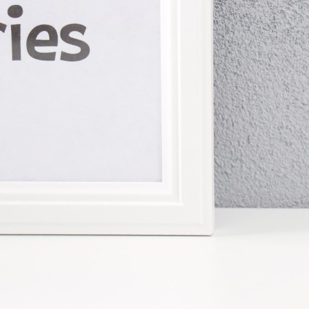 Photo frame MDF 21x30, No. 1, white (plastic screen)-1