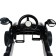The pedal car is a Cool Riders, with a clasp, black color