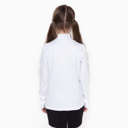 Baby turtleneck, white color, height 146 cm-2