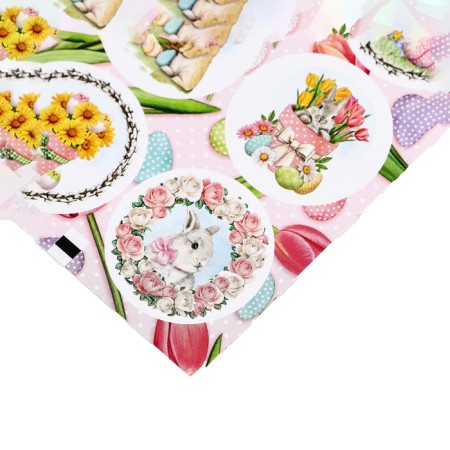 Stick for flowers and gifts "Cute Bunnies", 16 × 9.5 cm-2