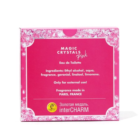 Tuale water for women Magic Crystal Pink, 60 ml-3