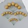 Decor for creativity "Balls Golden Brill" d = 2; 3; 3.5 and 4 cm set 20 pcs