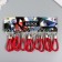 Keychain metal to the leatherette "strap" red 10x4 cm