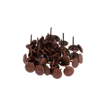 Tundra nails, decorative, textured, 11x16 mm, copper, 50 pcs-3