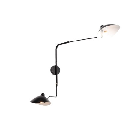 Wall lamp ST LUCE. SL305.401.02. SPRUZZO. 2x60 watts, e27, 18x75 cm, black color-11