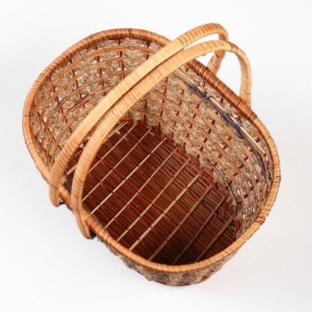Basket wicker "picnic", without cover, 40x29x24/43 cm-10
