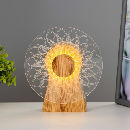The touch of the touch "pattern" LED is spinning 6W USB 15x4x16 cm Risalux-2