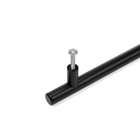 Hand -on Tundra Rail, Stainless. steel, d = 12 mm, m/o 96 mm, black color, packaging 500-6