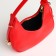 Women's bag with lightning, red color