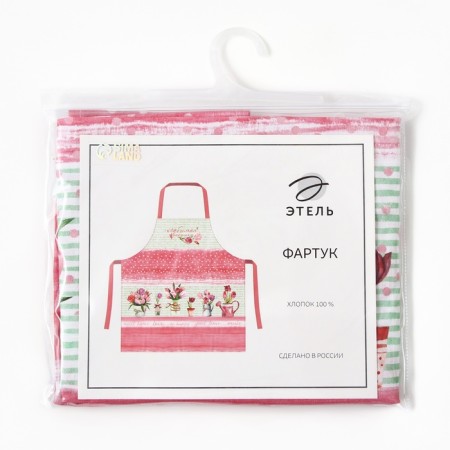 Apron Ethel "Favorite Grandmother" 60x65 cm, 100% cotton, reps 190 g/m2-11
