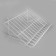 Wire shelf for economy panels, inclined, 30 degrees, 60 × 33.4, white color