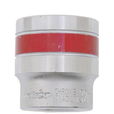 End-end head Matrix Master 13698, 32 mm, 12-sided, CRV, under square 1/2 ", chrome 1246