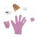 Glove with teasers "Zononic", velor, mix