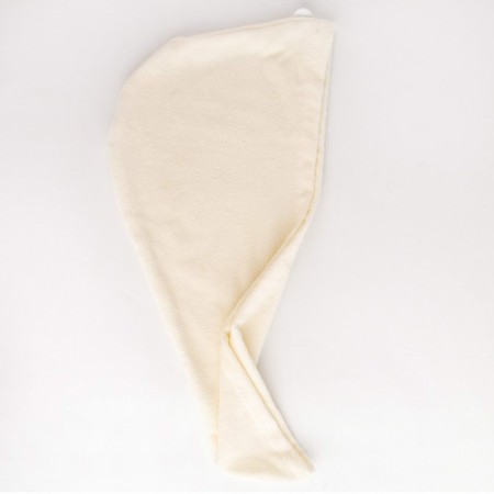 Terry towel for drying hair Sofi de Marko Beatrice, 380 gr, size 26x58cm, cream color-1