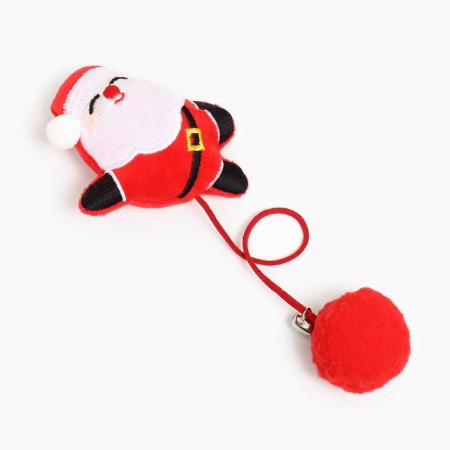 Игрушка-дразнилка для кошек "Дед мороз", с бубенчиком-1