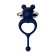 Vibrocolor with a tail Jos Mickey, silicone, blue, 12.5 cm