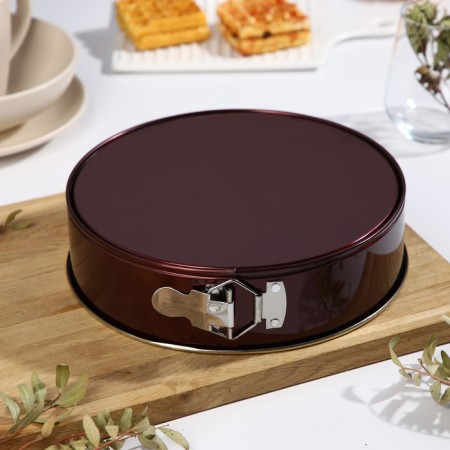 Form for baking and layout with the size of the size “Nikis”, D = 24 cm, h = 6 cm, anti -stick coating, color mix-16