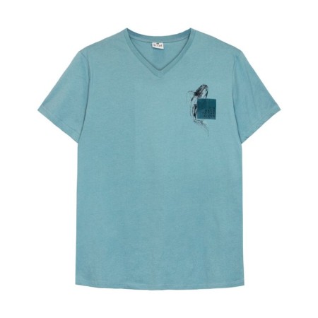 Male T -shirt, size 54, turquoise color-3