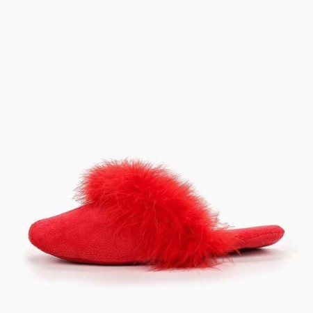 Slippers # 1 female, size 38, burgundy color-4