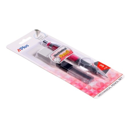 Mechanical pencil 0.5 mm Beifa premium office, with an eraser, with interchangeable stiffles, anti -slip housing, mix-2
