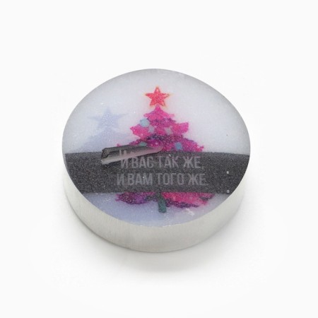 Tea New Year's candles “left only..”, without aroma, set 4 pcs, diam. 3.7 cm-2