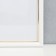 Photo frame plastic 30x40 cm, white with gold (plastic screen)