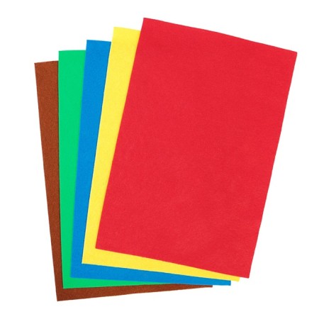 Fetr Color Soft A4 DEVENTE. "Bright colors" 5 colors, 5 sheets, thickness 2 mm-1