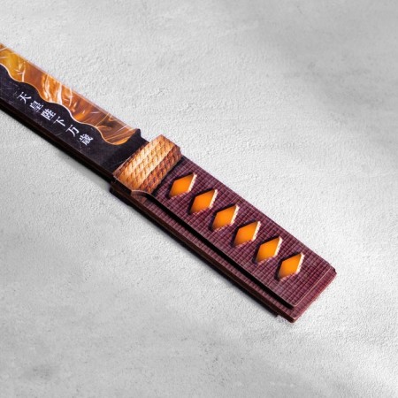 Wooden souvenir "Tanto knife", in a scabbard, orange-4
