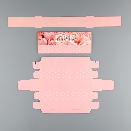 Box for sweets, confectionery packaging, 5 cells, “Love”, 5 x 21 x 3.3 cm-6