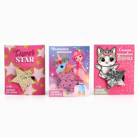 Hair clip stars "mix"-2