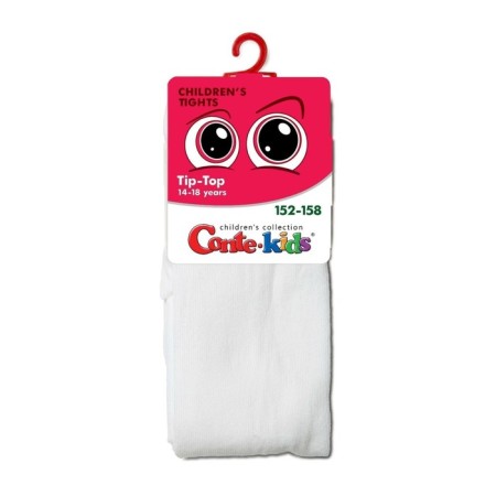 Pantyhose children's CONTE KIDS TIP-Top, height 158-164 cm, white color-1