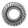 Gaika bison, with flange, Din6923, galvanized, M12, 5 kg