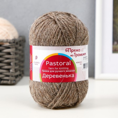 Yarn "village" 100% wool 170m/100g (371-noudric. Gray)