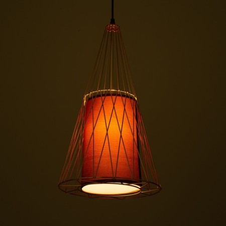 Lamp Bayerlux "Wortex" 1x40W E27 gold 27x27x120 cm.-3