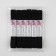 Gum is linen, 20 mm, 2 ± 0.5 m, 6 pcs, black color