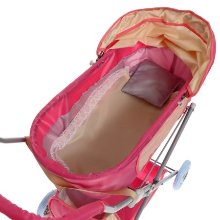 Puppet stroller No. 4, pink color with beige-6