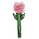 Foil ball 18 "Rose on a stick", the color is pink