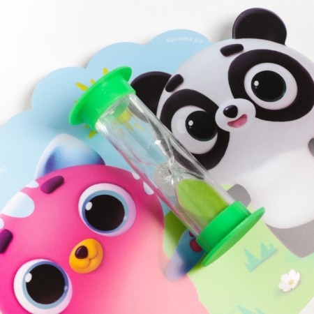 Set of toothbrush and children's sand cloth for teeth on a suction cup “Kids-pins”-3