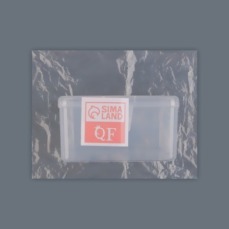 Organizer for storage, with a lid, 6.5 × 12 × 9 cm, the color is transparent-5