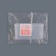 Organizer for storage, with a lid, 6.5 × 12 × 9 cm, the color is transparent