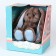 Soft toy "Bunny LU", with a book, boy
