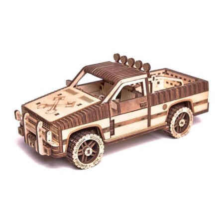 Mechanical 3D puzzle made of wood "Pickup WT-1500"-10