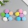 Decor for creativity "Pomponchiki. Pastel" mix d = 4 cm set 6 pcs