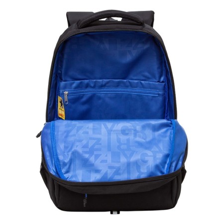 Youth backpack 45 x 32 x 23 cm, Grizzly, ergonomic back, black/blue-2