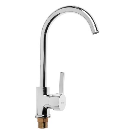 Kitchen mixer Zein Z7213, single -leaf, cartridge ceramics 40 mm, brass, chrome-3