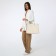 Women's bag with lightning, milk color