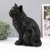 The piggy bank "Cat black color" is 31.5 cm height, width 16 cm, length 24 cm.
