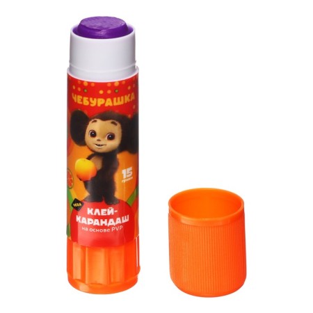 Glue-pencil PVP 15g, multi-bullets "Cheburashka", with a colored indicator-6