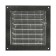 Ventilation grate Zein Lux RM1717SR, 175 x 175 mm, with a grid, metal, silver