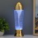 Lava-lamp "Whirlwind" LED from batteries 3haa USB gold 7x7x28cm